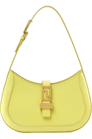 VERSACE Greca-detail leather shoulder bag