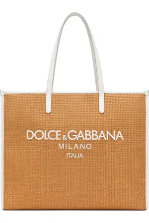 Dolce & Gabbana Large Shopping woven tote bag