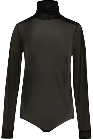 Maison Margiela Four-stitch sheer bodysuit