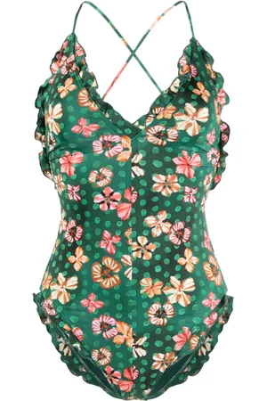 ULLA JOHNSON Giordana floral-print swimsuit