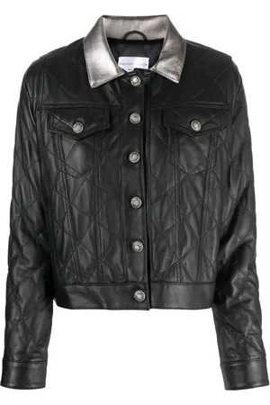 Madison.Maison Diamond-quilted leather jacket