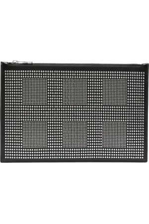 Alexander McQueen Studed leather clutch bag