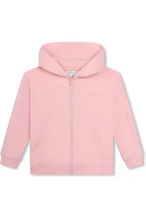 Marc Jacobs Embossed-logo cotton hooded cardigan