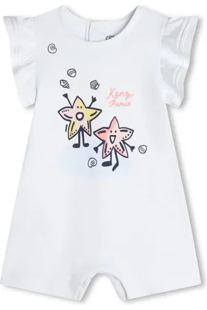 Kenzo Graphic-print cotton romper