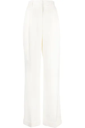 Casablanca High-waist wool straight-leg trousers