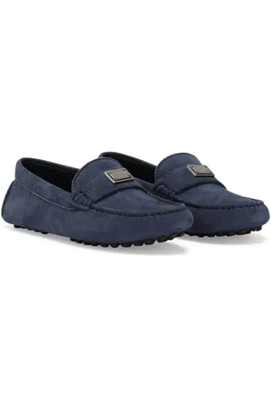 Dolce & Gabbana Logo-plaque leather loafers