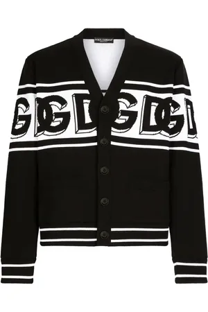 Dolce & Gabbana Logo-intarsia V-neck cardigan