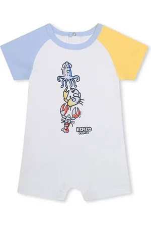 Kenzo Graphic-print organic cotton shorties