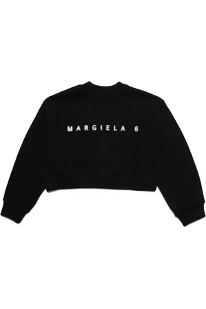Maison Margiela Logo-print cropped cotton sweatshirt