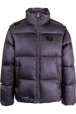 A Bathing Ape Logo-appliqué puffer jacket