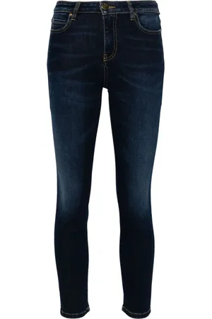 Pinko Love-Birds-appliqué denim jeans