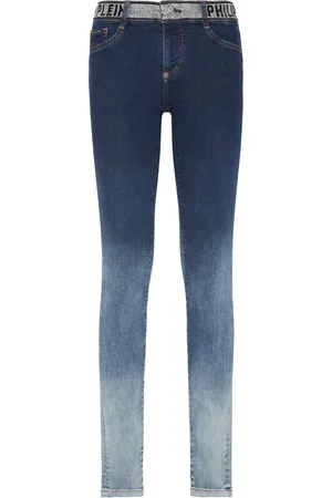 Philipp Plein Rhinestone-embellished gradient-effect jeans