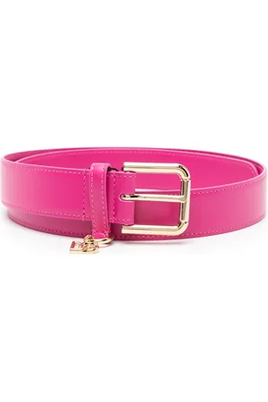 Dolce & Gabbana Logo-charm leather belt