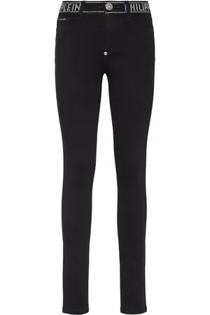 Philipp Plein Strass stretch-denim leggings