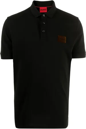 HUGO BOSS Logo-appliqué cotton polo shirt