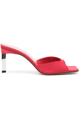 The Attico 80mm satin mules