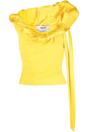 Christopher John Rogers Paperbag-neck bustier blouse