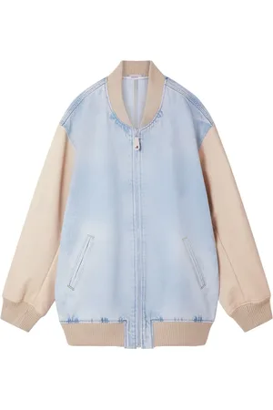Stella McCartney Panelled denim bomber jacket