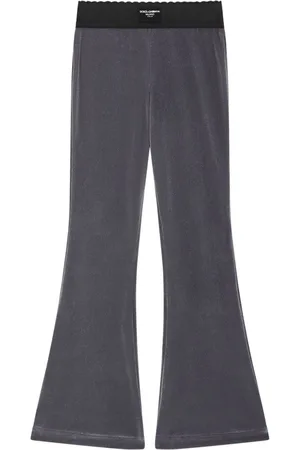 Dolce & Gabbana Logo-patch flared trousers