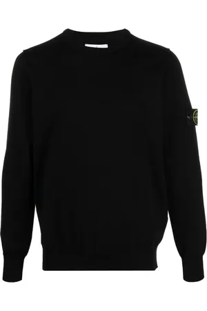 Stone Island Compass-badge cotton jumper