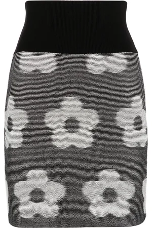 Kenzo Jacquard flower-motif skirt