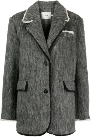 B+AB Brushed-finish single-breasted blazer