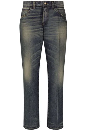 Dolce & Gabbana Classic distressed straight-leg jeans