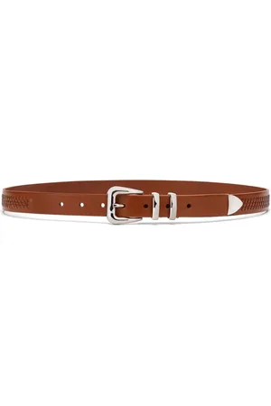 Brunello Cucinelli Woven buckled leather belt