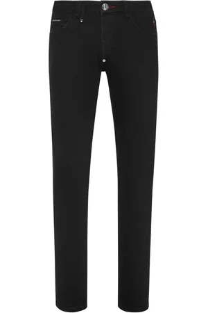 Philipp Plein Paint-splatter straight-leg jeans