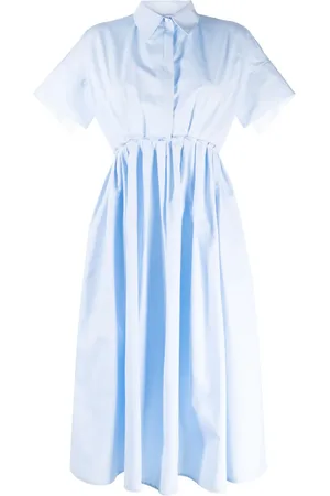 DICE KAYEK Short-sleeve cotton midi shirtdress