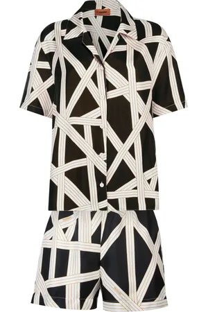 Missoni Graphic-print silk pajama set