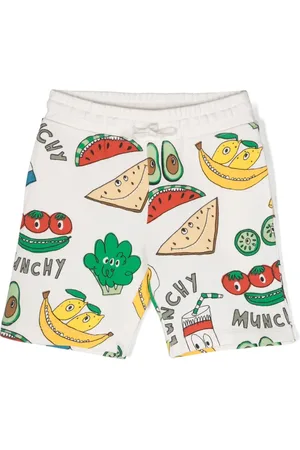 Stella McCartney Graphic-print cotton track shorts