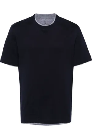 Brunello Cucinelli Faux-layered cotton T-shirt
