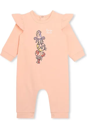 Kenzo Graphic-print organic cotton romper