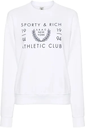 Sporty & Rich SRAC logo-print cotton sweatshirt