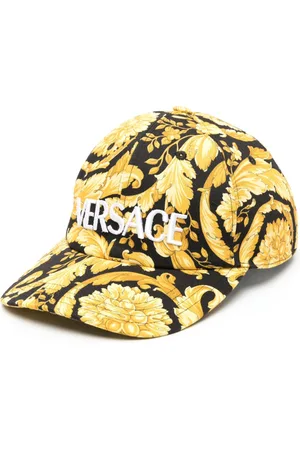 VERSACE Logo-embroidered Barocco-print cap