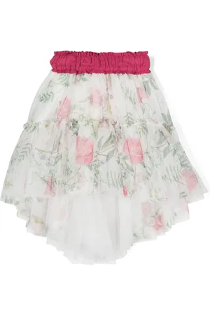 MONNALISA Floral-print tutu skirt