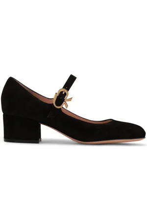 Gianvito Rossi 45mm Mary Ribbon suede pumps