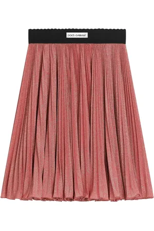 Dolce & Gabbana Lurex pleated A-line skirt