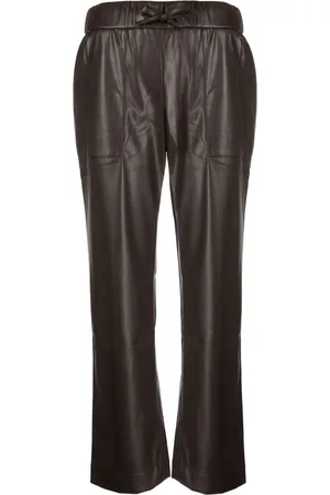 GOODIOUS Cropped faux leather trousers