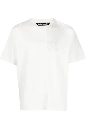 Palm Angels Logo-embroidered cotton T-shirt