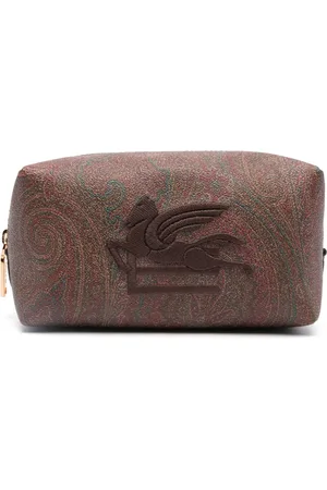 Etro Pegaso-embroidered zipped wash bag