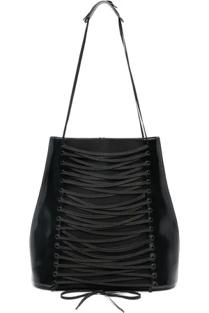 Jean Paul Gaultier 1990s corset leather shoulder bag