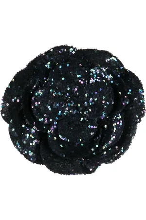 Cynthia Rowley Sequinned flower bandeau top