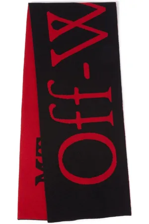 OFF-WHITE 2024 Lunar New Year Bookish intarsia-knit logo wool scarf