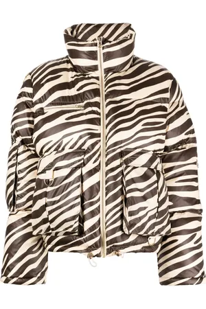 Cynthia Rowley Zebra-print puffer jacket