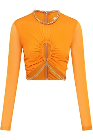 DION LEE Barball Rope cropped top