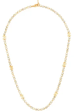 Palm Angels Monogram crystal-embellished necklace
