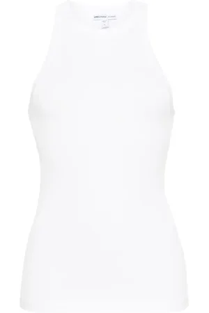James Perse Round-neck ribbed-knit tank top