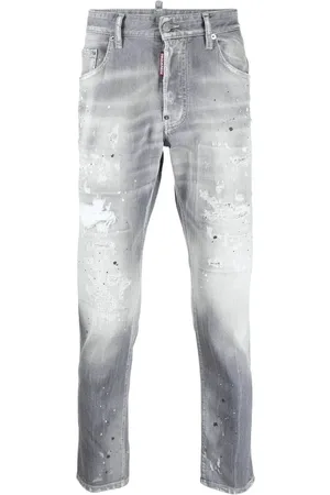 Dsquared2 Acid-wash straight-leg jeans